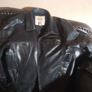 Route 66 leather Jacker
